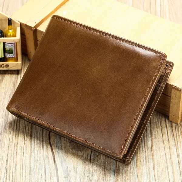 MARRANT Anti-theft Card Holder Wallet Genuine Leather Wallet for Men
