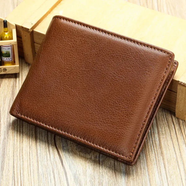 MARRANT Anti-theft Card Holder Wallet Genuine Leather Wallet for Men - 图片 3